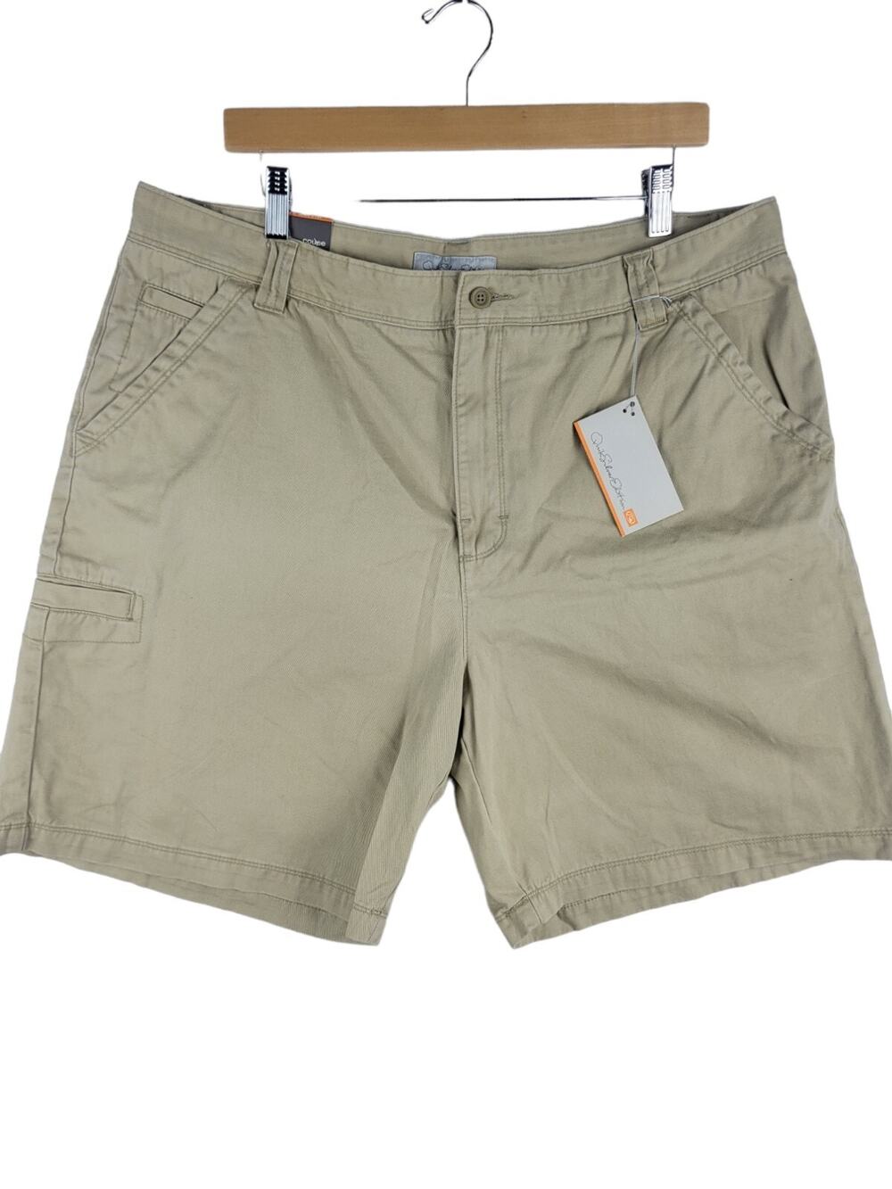 QuikSilver Edition Chino Beach Shorts Beige Khaki Tan Adult Mens Size 38 NOS